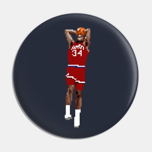 Charles Barkley Sixers Pixel Dunk Pin