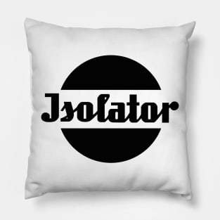 Insulator spark plug logo (black) Pillow