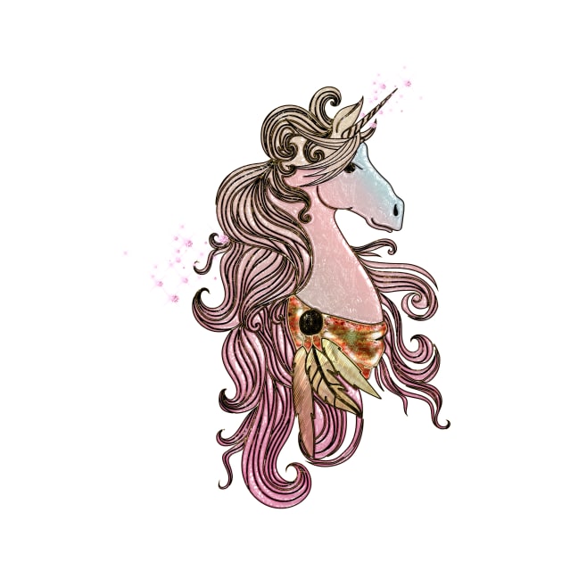 Beautiful unicorn in pink colors by Nicky2342