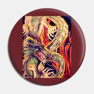 Japanese dragon Pin