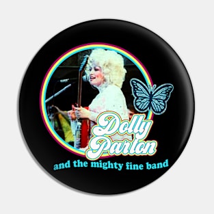 Retro dolly parton 80s Pin