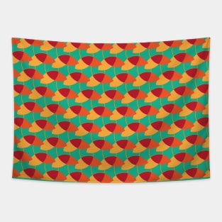 Orange Petals Tapestry