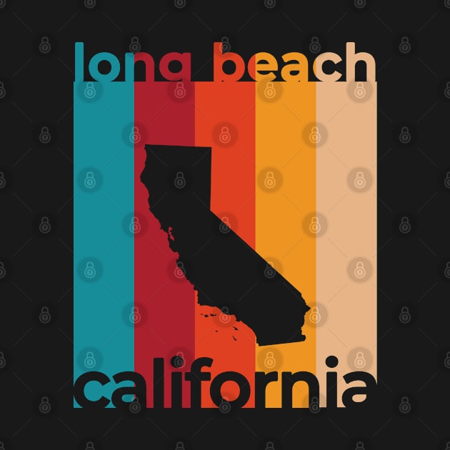 Long Beach California Retro by easytees