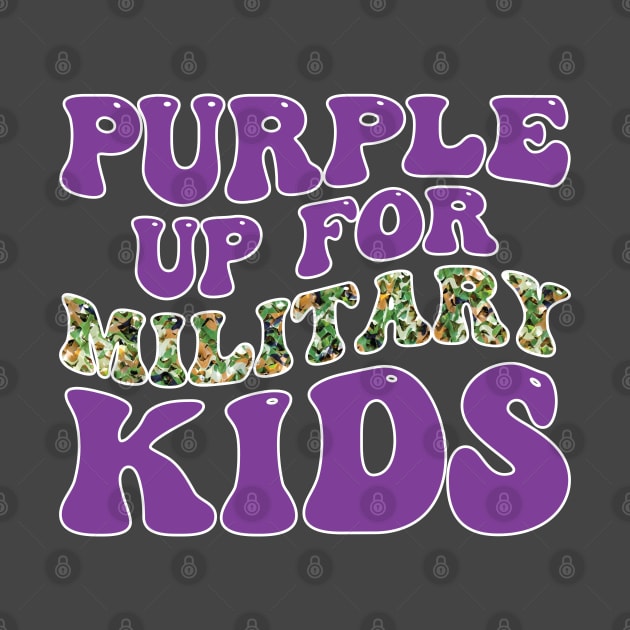 Month of the Military Child Purple Up for Military Kids by Rosemat