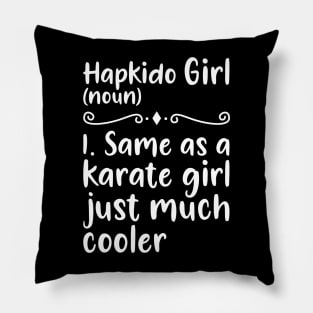 Hapkido girl Pillow