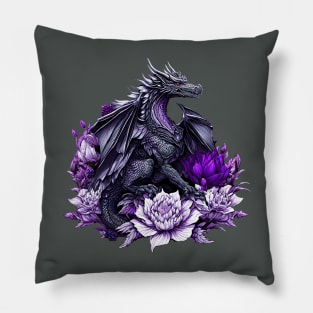 Dark Dragon fantasy Pillow