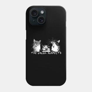 The Usual Suspects featuring Cat Mug Shot Trio Phone Case