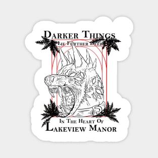 Lakeview Manor (with caption) Magnet