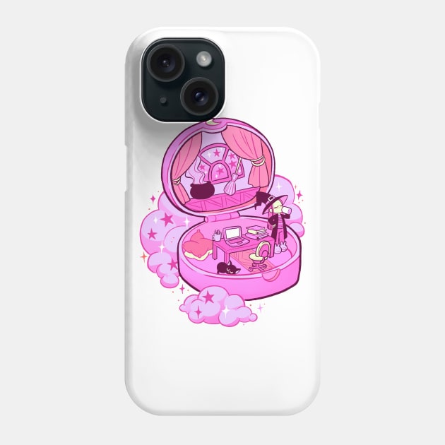 tiny witch pink Phone Case by melivillosa