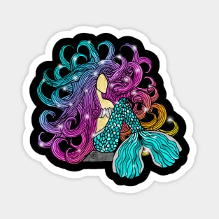 Rainbow Mermaid Magnet