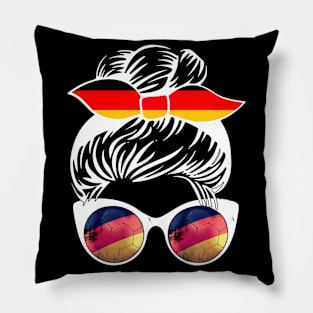 Germany Football Messy Bun Pillow