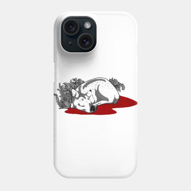 Turn The White Snow Red Phone Case by nickelcurry