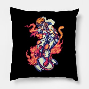 monkey space astronaut Pillow