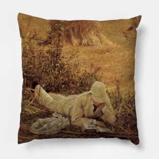 Ninety Four Degrees in the Shade by Sir Lawrence Alma Tadema Pillow