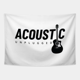 Acoustic Unplugged Acoustic Guitar Light Theme Tapestry