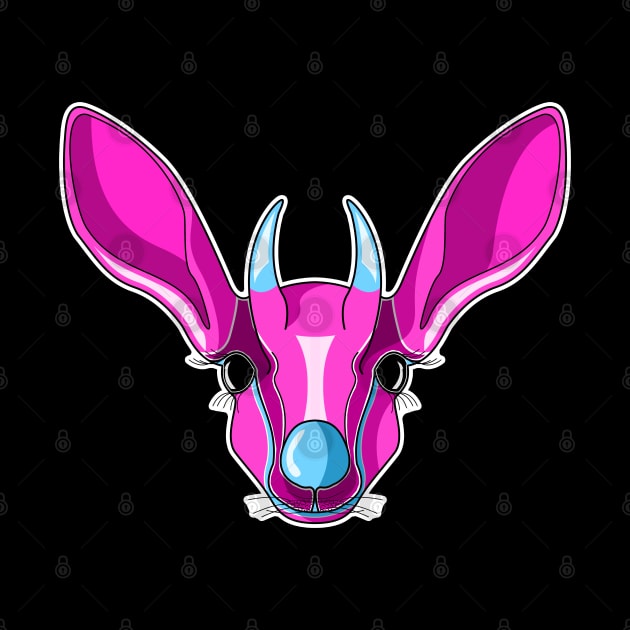 cute pinky mountain gazelle face by dwalikur