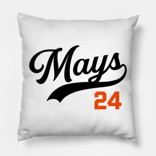 Willie Mays 24, Giants baseball design Pillow