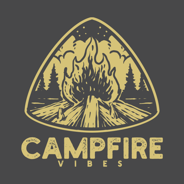 Campfire Vibes (dark version) by Ninepardon105 by Ninepardon105 Merch