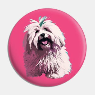 Coton de Tulear Pop Art - Dog Lover Gifts Pin