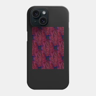 Fast Line Red Brown Seamless Tiles Pattern Phone Case