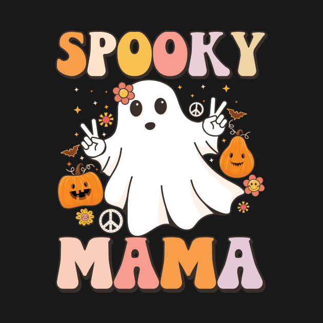 Spooky mama Halloween groovy Spooky Halloween by UNXart