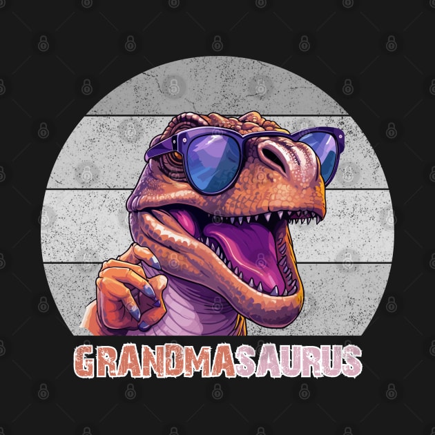 Grandmasaurus T rex Dinosaur Grandma Saurus Mother's Family by Emouran