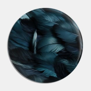 Whispers of Blue Feathers Pin