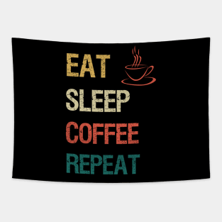 Eat sleep coffee repeat Tapestry