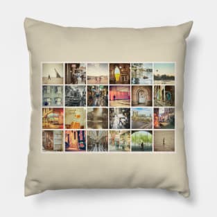 Postcard from Melbourne, Australia Pillow