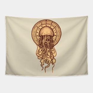 Da Vinci Style Jellyfish Tapestry