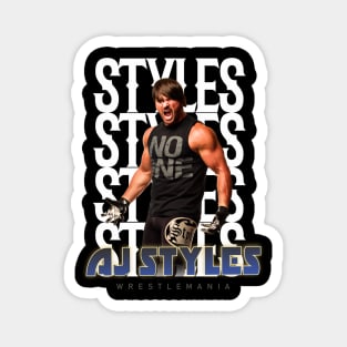 Wrestle Star aj styles Magnet