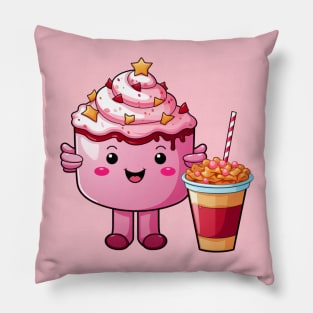 kawaii Ice cream  T-Shirt cute Candy food gilrl Pillow