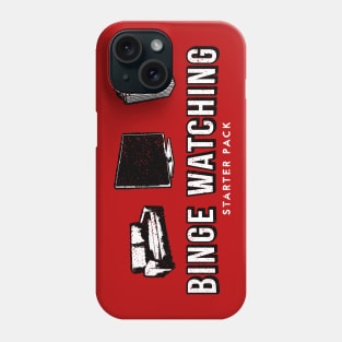 Binge Watching Starter Pack Netflix Parody Distressed Tv Series Phone Case