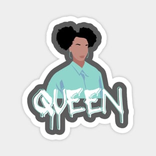 Queen Girl Green v1 Magnet