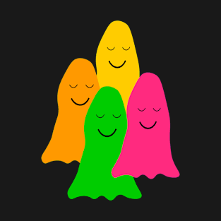 Colorful peaceful ghosts T-Shirt