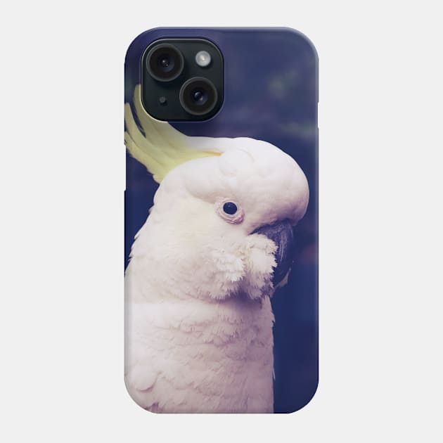 Sulfur Crested Cockatoo Phone Case by LozzieElizaDesigns