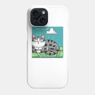 Lazy cat Phone Case