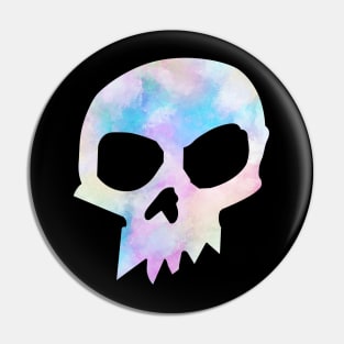 Cid Skull Watercolor Pin