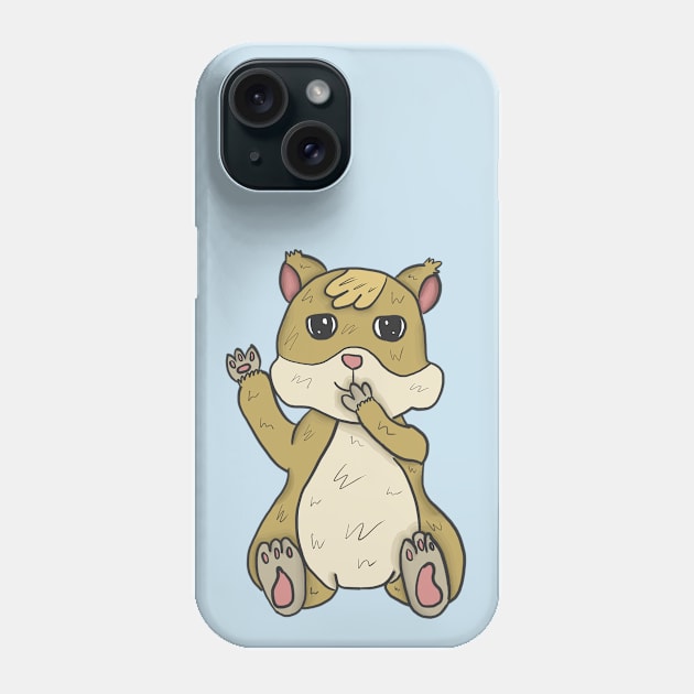 Cute Hamster Phone Case by Geometrico22