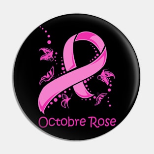 Ruban Rose Lutte Contre Cancer du Sein Octobre Rose Pin