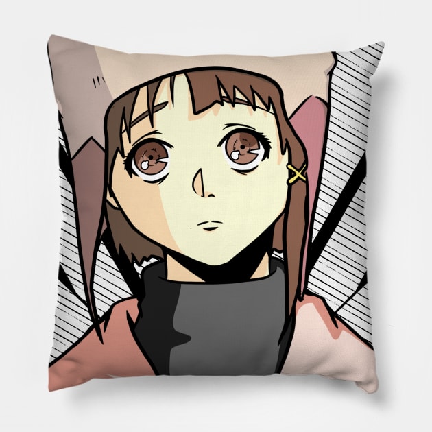 Serial Experiments; Lain Pillow by gottyjArt