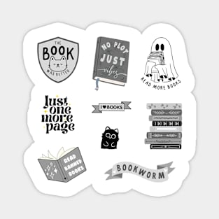 Black Bookish Pack Magnet