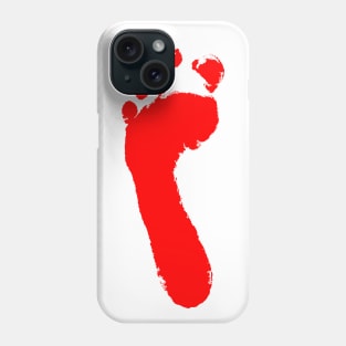 Red footprint Phone Case