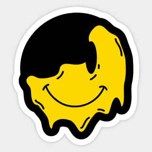 Smiley Face Melting Sticker for Sale by lcd93