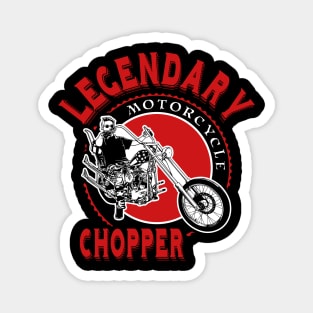 Legendary Motorcycle Chopper, T-shirt for Men, MotorCycle Rider Tee, Biker Dad Gift Magnet