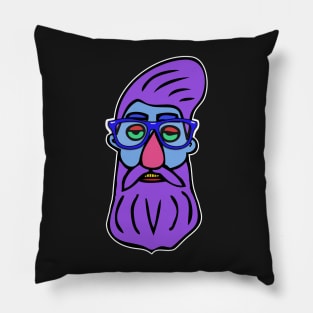 Hipster Head #6 Pillow