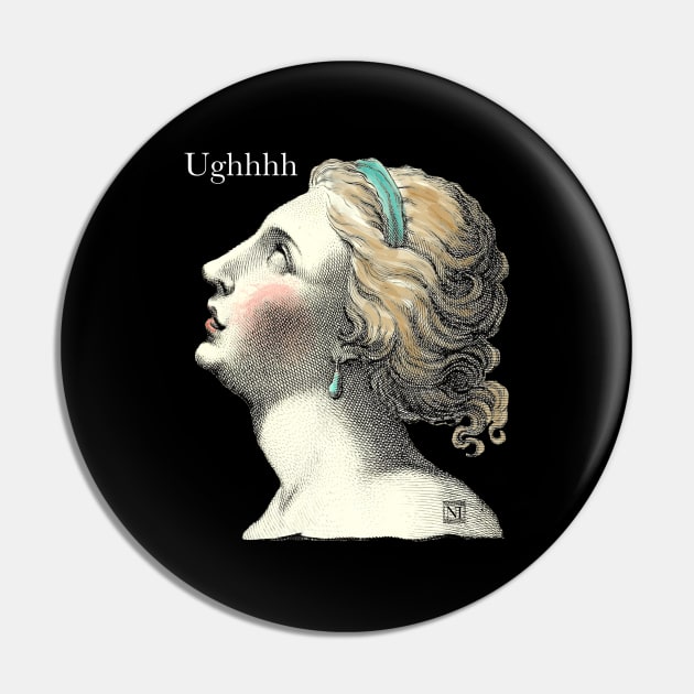 Exasperated Goddess Ughhh - Aphrodite Pin by Novis Imaginibus