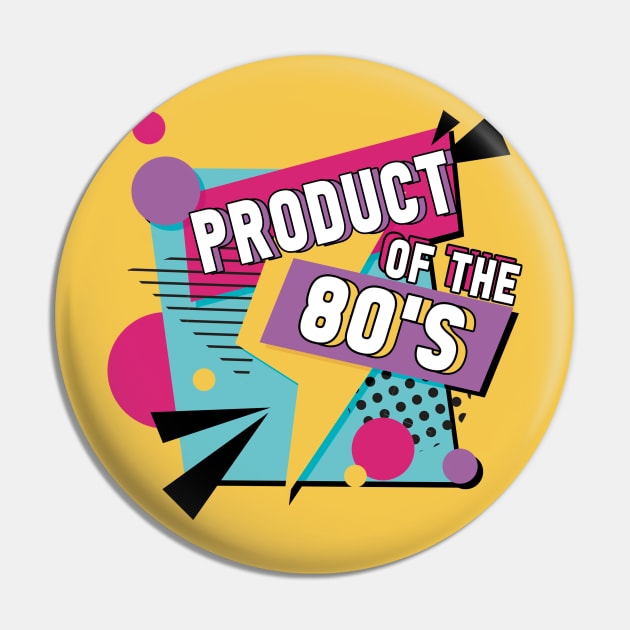 Retro T shirt Product of the 80's -  Gift Men Women Pin by andreperez87