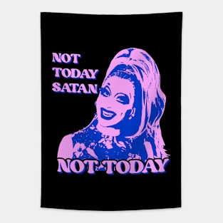 Not Today Satan, Not Today Bianca Del Rio Pastel Pop Art. RPDR Drag Race quotes Tapestry