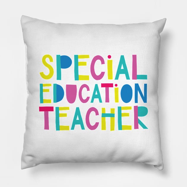 Special Education Teacher Gift Idea Cute Back to School Pillow by BetterManufaktur